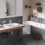 Évier encastré GROHE Bau Keramik vue de dessus 55 cm - vue détaillée