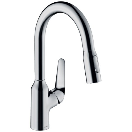 hansgrohe Focus M42 Miscelatore monocomando cucina 180, doccetta estraibile, 2 getti, sBox