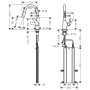 hansgrohe Focus M42 Miscelatore monocomando cucina 180, doccetta estraibile, 2 getti, sBox - vista dettagliata