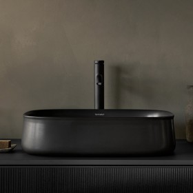 Lavabo à poser Duravit Zencha 55 x 39 cm, sans plage de robinetterie