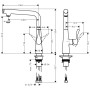 Rubinetto monocomando per cucina hansgrohe Metris Select M71 260, 1jet - vista dettagliata