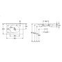 Mobile-lavabo Villeroy & Boch Antao 80 x 50 cm, con troppo pieno nascosto