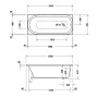 Duravit Soleil by Starck Badewanne 160 x 70 cm - Detailansicht