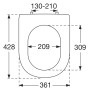 Villeroy & Boch Hommage WC-Sitz mit Soft-Close - Produktansicht