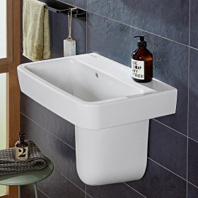 Villeroy & Boch O.novo Lavabo 45 x 37 cm con troppopieno, senza foro per rubinetto