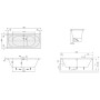 Villeroy & Boch O.novo Duo Badewanne 180 x 80 cm mit Profibox 2.0 Nische - Produktansicht