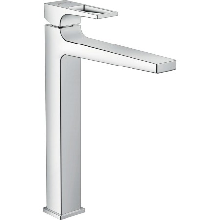 Mitigeur de lavabo monocommande hansgrohe Metropol 260 avec poignée en forme de boucle et bonde de vidage