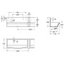 Villeroy & Boch O.novo Lavabo lineare 100 x 41,5 cm - vista dettagliata