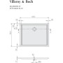 Villeroy & Boch Futurion Flat Duschwanne 100 x 80 cm