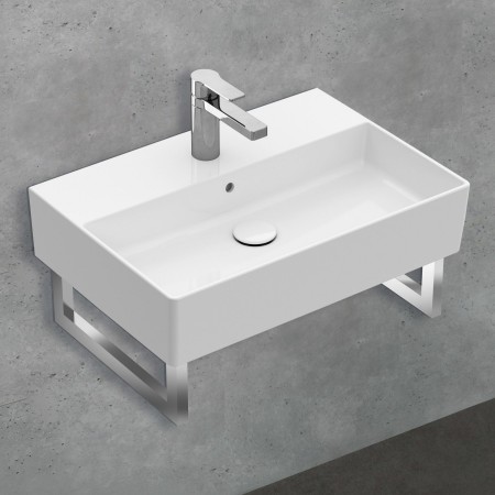 Villeroy & Boch Memento 2.0 Lavabo 50 cm con 1 foro per rubinetto, con troppopieno