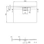Villeroy & Boch Architectura Metalrim Duschwanne 100 x 70 x 1,5 cm