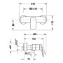 Duravit Wave Einhebel-Brausemischer Aufputz - Detailansicht