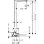 hansgrohe Metropol Wanneneinlauf bodenstehend - Detailansicht