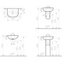 VitrA S20 Handwaschbecken 45 cm - Detailansicht