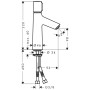 hansgrohe Talis Select S Miscelatore monocomando per lavabo 100 - vista tecnica