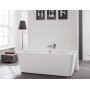 Villeroy & Boch Squaro Edge 12 Excellence Duo Badewanne 180 x 80 cm freistehend mit Wasserzulauf - technische Ansicht