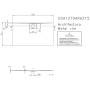 Piatto doccia Villeroy & Boch Architectura Metalrim 120 x 70 x 1,5 cm