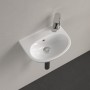 Lavabo Villeroy & Boch O.novo 36 x 27,5 cm, con troppopieno - vista tecnica