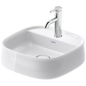 Vasque à poser Duravit Zencha 42 x 42 cm, avec plage de robinetterie