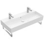 Villeroy & Boch Memento 2.0 Lavabo 100 cm con 2 fori per rubinetto, con troppopieno - vista dettagliata