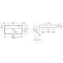 Villeroy & Boch Memento 2.0 Lavabo 100 cm con 2 fori per rubinetto, con troppopieno - immagine prodotto