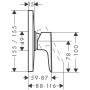 hansgrohe Talis E Einhebel-Brausemischer Highflow Unterputz - Detailansicht