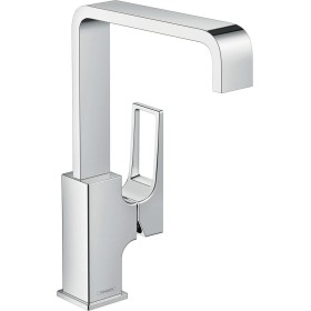 Mitigeur de lavabo monocommande hansgrohe Metropol 230 avec poignée en forme de boucle et bonde Push-Open
