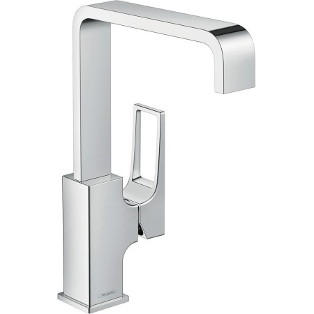 Miscelatore monocomando per lavabo hansgrohe Metropol 230 con maniglia a forma di anello e scarico