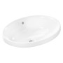 Lavabo da incasso ovale hansgrohe Xuniva D 55 x 40 cm, con troppo pieno - vista dettagliata