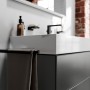 hansgrohe Xevolos E Lavabo 100 x 48 cm con foro rubinetto senza troppo pieno - vista dettagliata