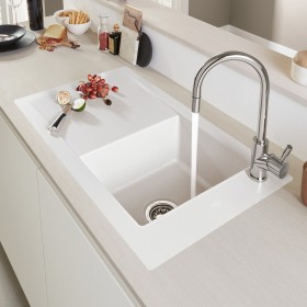 Lavello Villeroy & Boch Timeline 50 flat, scarico con azionamento manuale