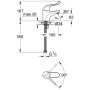 Mitigeur de lavabo monocommande de sécurité GROHE Euroeco Special - vue détaillée