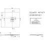 Piatto doccia Villeroy & Boch Squaro Infinity 90 x 90 cm - immagine prodotto