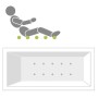 Villeroy & Boch Subway Duo-Badewanne 180 x 80 cm - technische Ansicht