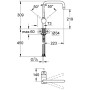 Rubinetto monocomando per lavello GROHE Minta, DN 15 - vista dettagliata
