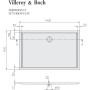 Receveur de douche Villeroy & Boch Futurion Flat 140 x 90 cm