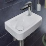 Villeroy & Boch O.novo Lavabo compatto 36 x 25 cm senza troppopieno, vasca a sinistra
