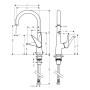 hansgrohe Talis M51 Miscelatore monocomando per cucina 260, 1getto - vista dettagliata