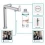 Sistema di Filtrazione hansgrohe Aqittura M91 240, 1getto, Kit di Avviamento - vista tecnica
