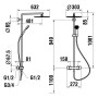 LAUFEN VIVID Thermostatisches Duschsystem mit Ablage - Detailansicht