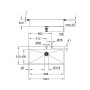 GROHE K800 Edelstahl-Einbauspüle 102,4 x 51 cm - Detailansicht