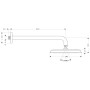 hansgrohe Raindance Classic Kopfbrause 240 1jet mit Brausearm - Detailansicht