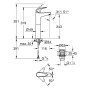Robinet de lavabo monocommande GROHE Swift XL-Size 1/2 - photo produit