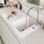 Villeroy & Boch Timeline 50 flat Spüle, Ablaufgarnitur mit Excenterbetätigung