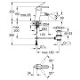 Robinet de bidet monocommande GROHE Feel, 1/2" - photo produit