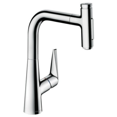 hansgrohe Talis Select M51 Miscelatore monocomando per cucina 220, doccetta estraibile, 2 getti, sBox