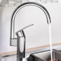Rubinetto monocomando per lavello GROHE Wave Cosmopolitan, beccuccio alto da 1/2" - vista dettagliata