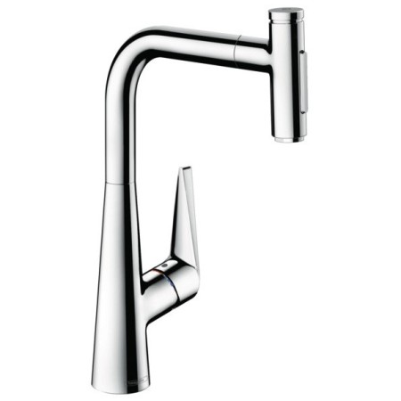 hansgrohe Talis Select M51 Miscelatore monocomando per cucina 300, doccetta estraibile, 2 getti, sBox