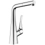 hansgrohe Miscelatore monocomando per cucina Metris M71 320, beccuccio estraibile, 1jet