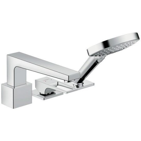 hansgrohe Metropol 3-Loch Einhebel-Wannenrandmischer mit Bügelgriff